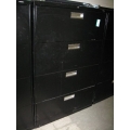 Hon 4 Drawer Lateral File Cabinet Black